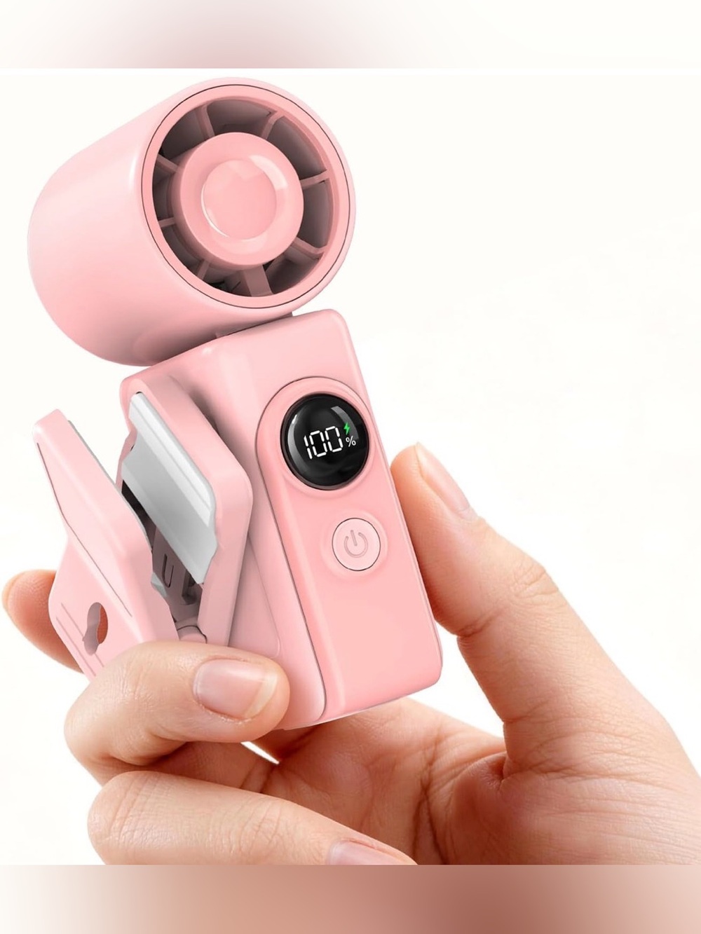 Portable Clip-On Mini Fan, Hands-Free, Turbo Personal Handheld Fans